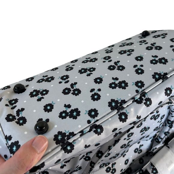 JuJuBe Diaper Bag, Be Classy, 15FB01X, Black Beauty, Floral / Blue, New w/ Tags - Picture 10 of 11